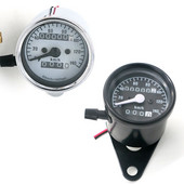 DC 12V Universal Motocicletă Odometru Vitezometru Tahometru Motocicletă Refit Vintage Instrumente Scooter Motor Retro Negru Contor