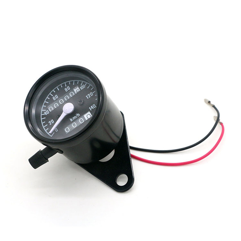 DC 12V Universal Motocicletă Odometru Vitezometru Tahometru Motocicletă Refit Vintage Instrumente Scooter Motor Retro Negru Contor
