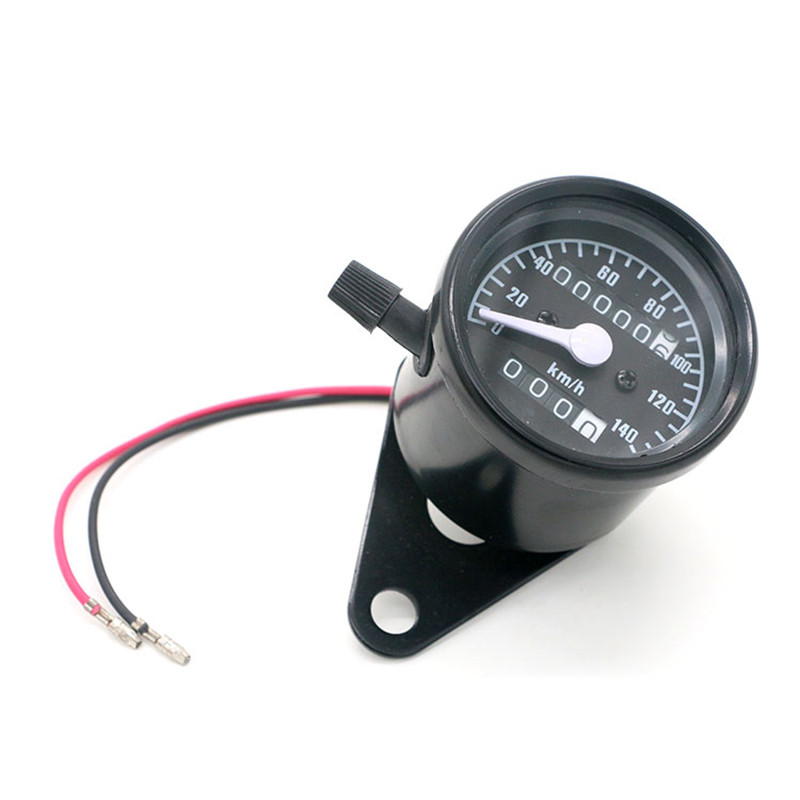 DC 12V Universal Motocicletă Odometru Vitezometru Tahometru Motocicletă Refit Vintage Instrumente Scooter Motor Retro Negru Contor