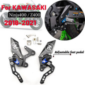 Pentru KAWASAKI Ninja400 Ninja 400 Z400 Z 400 2018-2021 Seturi din spate Înălțiți pedala Resets reglabile Picioare Levier schimbător Kit de frână