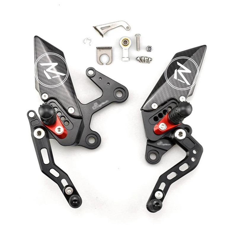 Pentru KAWASAKI Ninja400 Ninja 400 Z400 Z 400 2018-2021 Seturi din spate Înălțiți pedala Resets reglabile Picioare Levier schimbător Kit de frână