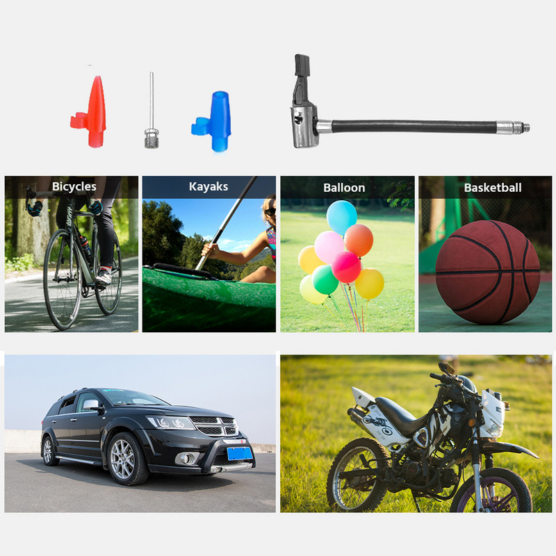 Mini lanternă portabilă portabilă, 12V, pompă de aer pentru umflarea anvelopelor pentru vehicule