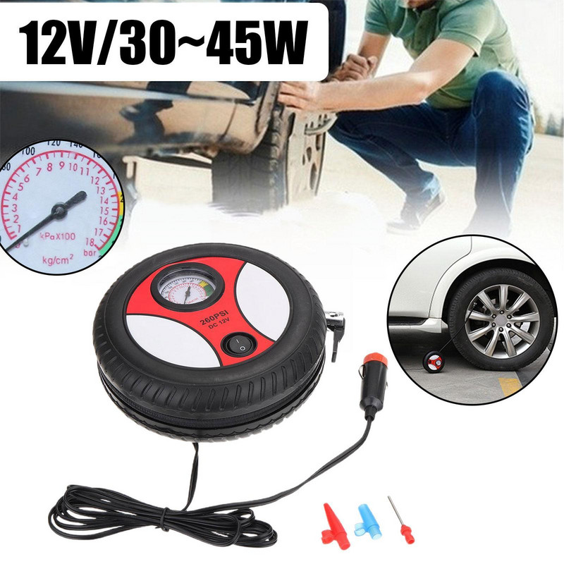 Pompă de aer pentru mașină Anvelopă pentru mașină electrică Pompă gonflabilă Echipament portabil pentru compresor Injector de aer Gonflator Anvelopă Aer Auto P6A1