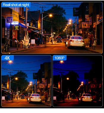 4K 3840*2160P 12-инчов DVR за кола Dash Cam WIFI GPS Sony IMX415 Огледало за обратно виждане 1080P Автомобилна камера Видеорекордер Парк Монитор