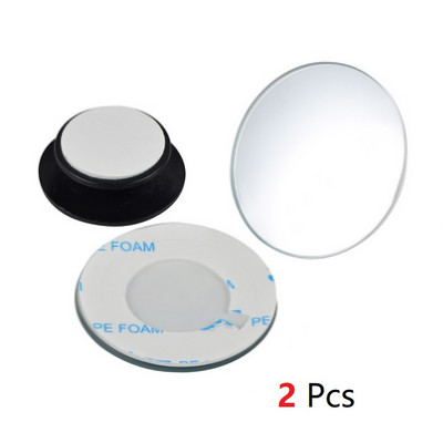 2 buc. Oglindă de unghi larg convexă HD 360 de grade reglabilă retrovizoare de siguranță pentru parcare autovehicul fără jantă marșarier