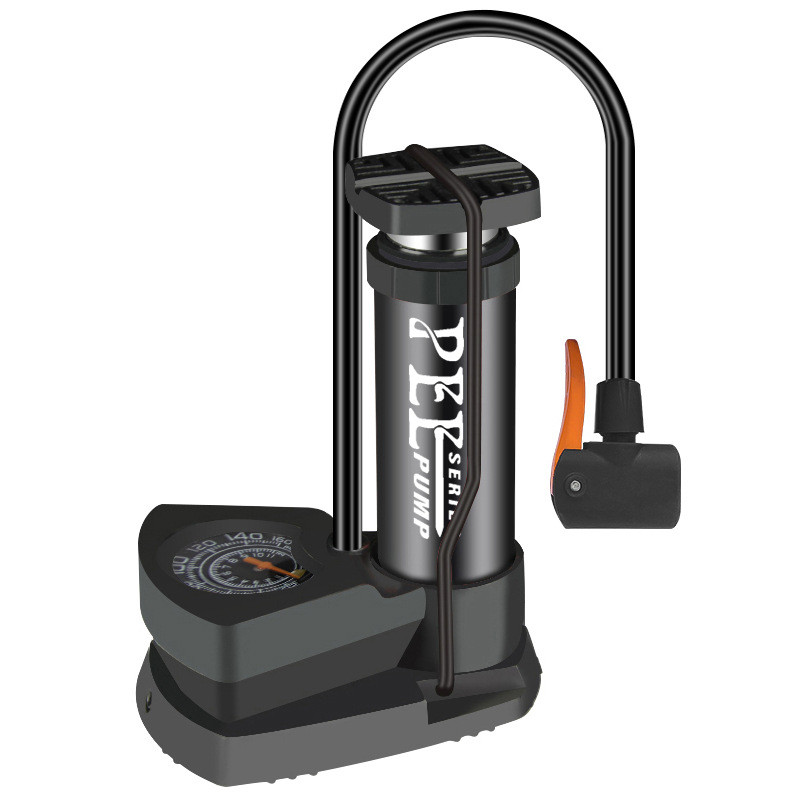 Pompă de bicicletă pentru mașină cu ecartament de 160PSI, aliaj de aluminiu, pedală de umflare, furtun extern, pompă de aer pentru anvelopă de bicicletă MTB pentru baschet