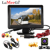 Kit receptor emițător fără fir 2.4G Ecran de monitorizare auto de 4,3 inci pentru camera de marșarier cu vedere spate Afișaj LCD TFT color HD digital