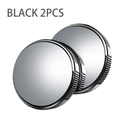 2 buc. Mini oglindă pentru unghiul mort, cu rotație de 360 de grade, cu unghi larg, impermeabilă, oglindă convexă pentru parcare pentru mașină Siguranța la conducere pentru vehicul