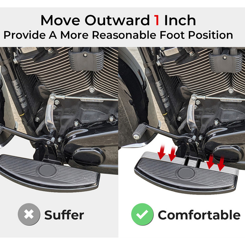 KEMIMOTO Suport de extensie pentru suport de picior pentru motocicleta Softail Model 2018-2022 Kit de extensie pentru podea șofer Accesorii pentru motociclete