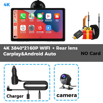 Oglindă pentru mașină universală de 7 inchi Radio pentru mașină Multimedia 4K WiFi GPS Video Recorder Wireless Carplay & Android Auto AUX cu fir Bluetooth