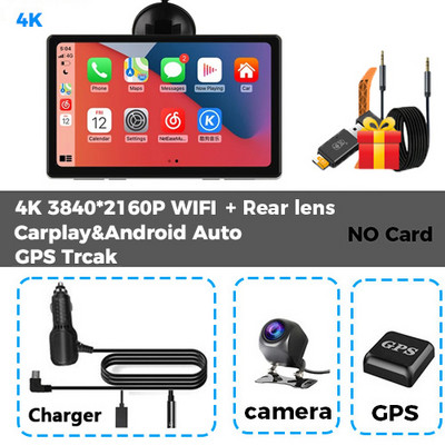 Oglindă pentru mașină universală de 7 inchi Radio pentru mașină Multimedia 4K WiFi GPS Video Recorder Wireless Carplay & Android Auto AUX cu fir Bluetooth