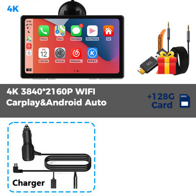 Oglindă pentru mașină universală de 7 inchi Radio pentru mașină Multimedia 4K WiFi GPS Video Recorder Wireless Carplay & Android Auto AUX cu fir Bluetooth