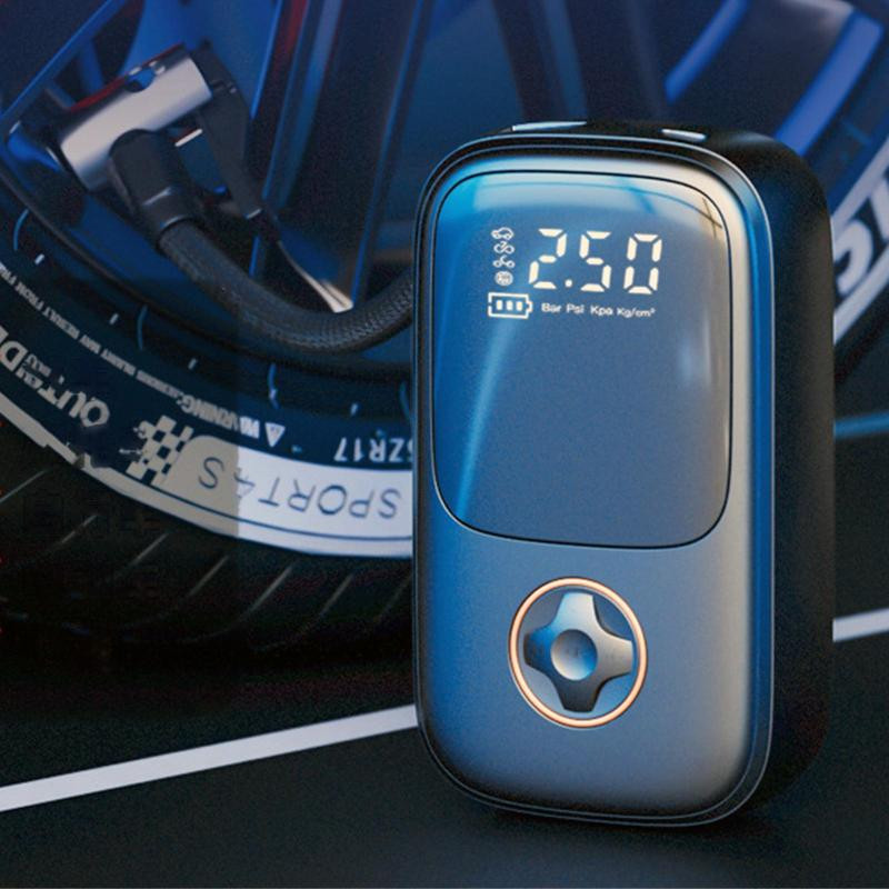 Automobilio oro pripūtimo siurblys, elektrinis, nešiojamas, skirtas automobilių motorinių dviračių padangoms, padangoms, išmaniesiems skaitmeniniams pripučiamiems belaidžiams oro pompams