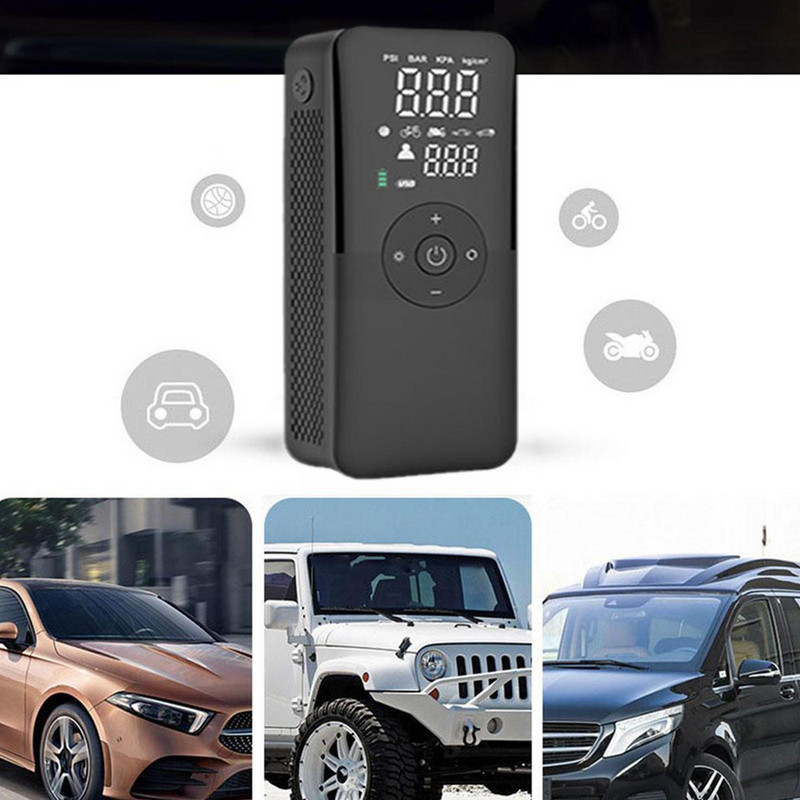 Compresor de aer 12v pompă de aer pentru mașină umflator portabil anvelope pompă electrică pentru motociclete compresor de aer pentru mașină motociclete Bicy Q2p7