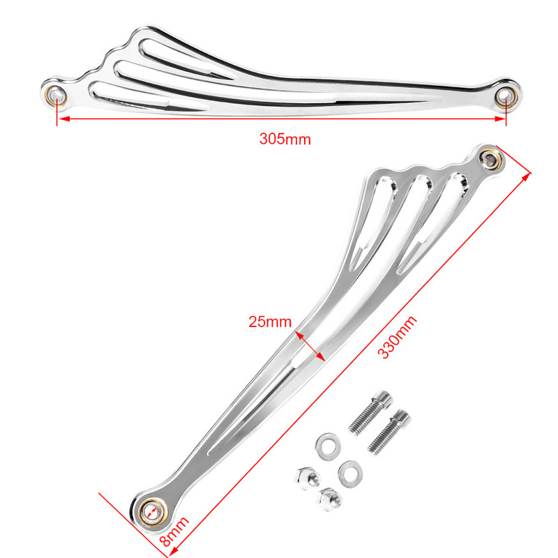 Aripă cromată neagră CNC Levier schimbător de viteze Legătură de schimbare din aluminiu pentru tricicletă Touring Road King Softail Street Glide