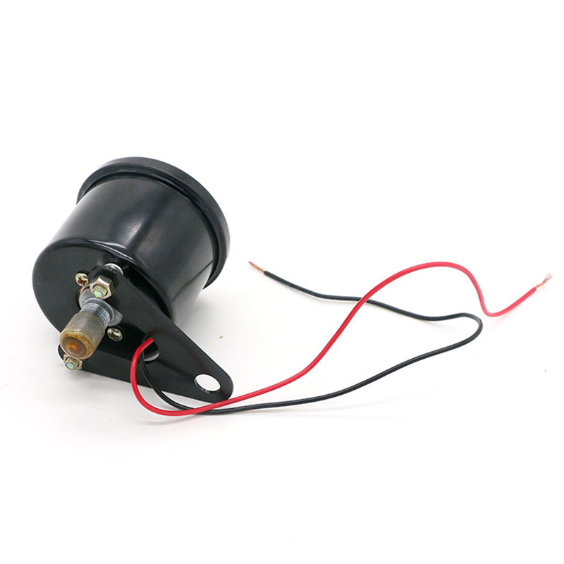 Universalus retro juodas instrumentas motociklui DC 12V Refit Motoroleris Spidometras Odometras Tachometras Motociklo variklio matuoklis