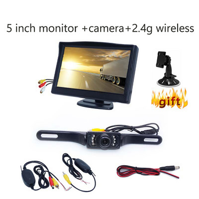 5 inčni TFT LCD automobil u boji HD nasisivač Monitor kamera za vožnju unatrag Sigurnosni monitor automobila za rezervnu kameru za parkiranje unatrag Snimač vožnje
