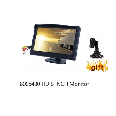 5 inčni TFT LCD automobil u boji HD nasisivač Monitor kamera za vožnju unatrag Sigurnosni monitor automobila za rezervnu kameru za parkiranje unatrag Snimač vožnje