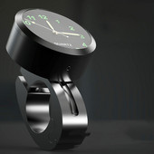 Universal 7/8 "impermeabil cromat Motocicletă Ghidon Suport ceas cu quartz Ceas din aluminiu Ceas luminos Accesorii pentru moto