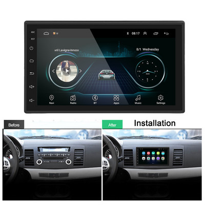 Univerzális multimédiás lejátszó autórádió GPS Android 7 Carplay Nissan Hyundai Kia Toyota visszapillantó tükörkamerához Carro