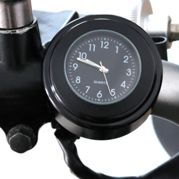 MOJOYCE 22-25 mm Мултифункционален Dia Motocycle Handlebar Mount Clock Издръжлив практичен класически водоустойчив светещ кварцов часовник