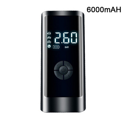 Pompă reîncărcabilă de umflare a aerului pentru anvelope de mașină 260PSI cu lampă LED pentru bile pentru anvelope pentru mașină, motocicletă, compresor de aer auto fără fir