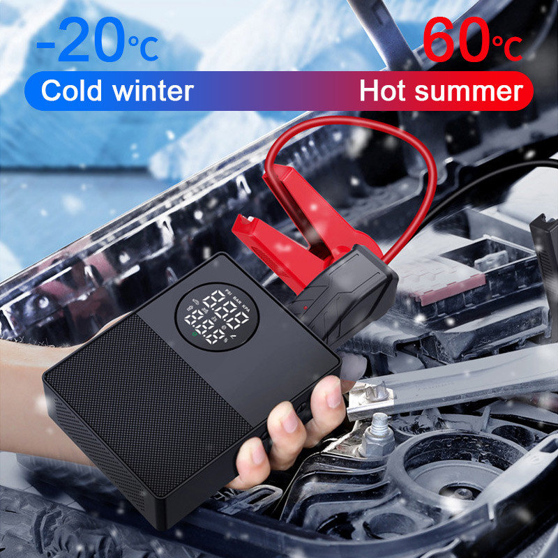2 viename automobilio paleidiklis Power Bank nešiojamas oro kompresorius pripūtimo siurblys Power Station 1000A akumuliatoriaus paleidimo automatinis stiprintuvas
