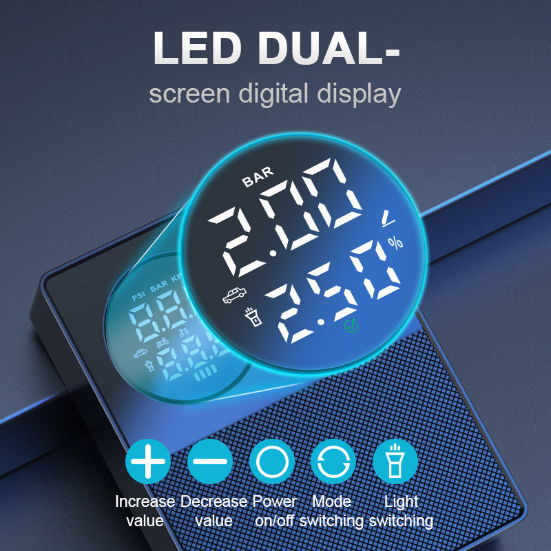 2 viename automobilio paleidiklis Power Bank nešiojamas oro kompresorius pripūtimo siurblys Power Station 1000A akumuliatoriaus paleidimo automatinis stiprintuvas