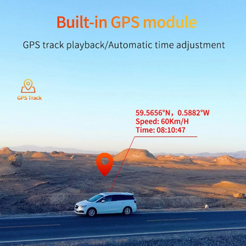 Dash Cam 4K 3840*2160P Автомобилно огледало Видеозапис Carplay & Android Auto Безжична връзка 5G WiFi GPS навигация FM AUX