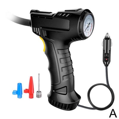 Compresor de aer reîncărcabil 120W Pompă gonflabilă fără fir cu compresor portabil Indicator de urgență pentru presiunea aerului LED-uri W1O5