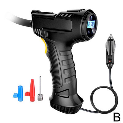 Compresor de aer reîncărcabil 120W Pompă gonflabilă fără fir cu compresor portabil Indicator de urgență pentru presiunea aerului LED-uri W1O5