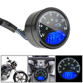 Indicator digital multifuncțional LED Tahometru Contor de combustibil Panoul motocicletei Vitezometru Viziune pe timp de noapte Cadran Odometru Anti-orbire