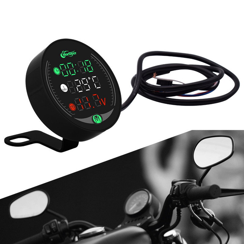 Pentru Kawasaki KX250F KX450F kx 450 f KLX125 Motocicletă universală multifuncțional LED Digital Voltmetru Ceas Contor Termometru