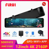 12-инчов 4K видеорекордер Dash Cam WIFI Огледало за обратно виждане GPS Track Автомобилен DVR Sony IMX415 Ultra HD 3840*2160P Камера за приложение за телефон