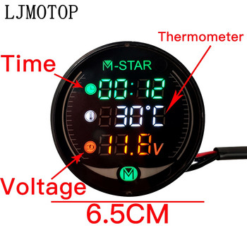 Мотометър за нощно виждане Таблица за напрежение на времето и температурата за Kawasaki NINJA 650R/ER6F/ER6N VERSYS W800/SE Z750S ZR750 ZEPHYR