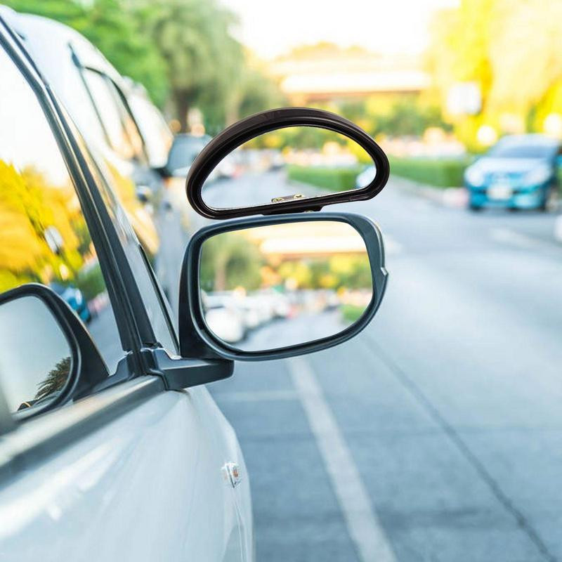 Oglindă pentru mașină, 2 buc. Oglindă convexă HD Blind Spot Oglindă retrovizoare automată 360 de grade Oglinzi fără rame pentru parcare pentru vehicule cu unghi larg