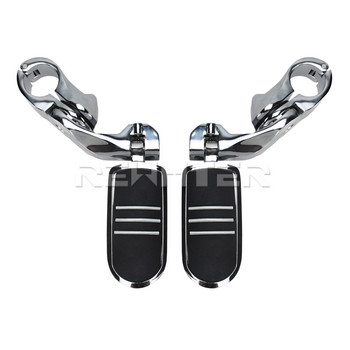 Мотоциклет Chrome 32MM Highway Engine Guard Footpegs Pedal Footest Foot Peg Mount за Harley Touring Dyna Sportster Softail