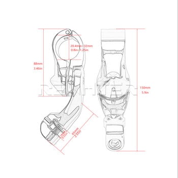 Мотоциклет Chrome 32MM Highway Engine Guard Footpegs Pedal Footest Foot Peg Mount за Harley Touring Dyna Sportster Softail