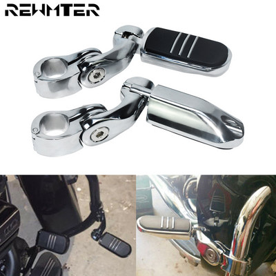 Мотоциклет Chrome 32MM Highway Engine Guard Footpegs Pedal Footest Foot Peg Mount за Harley Touring Dyna Sportster Softail