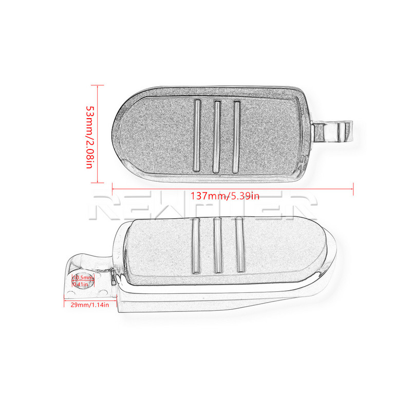 Suport pentru picior pentru motocicletă, cromat, 32 mm, pentru protecția motorului de autostradă, pedală, suport pentru picioare, pentru Harley Touring Dyna Sportster Softail