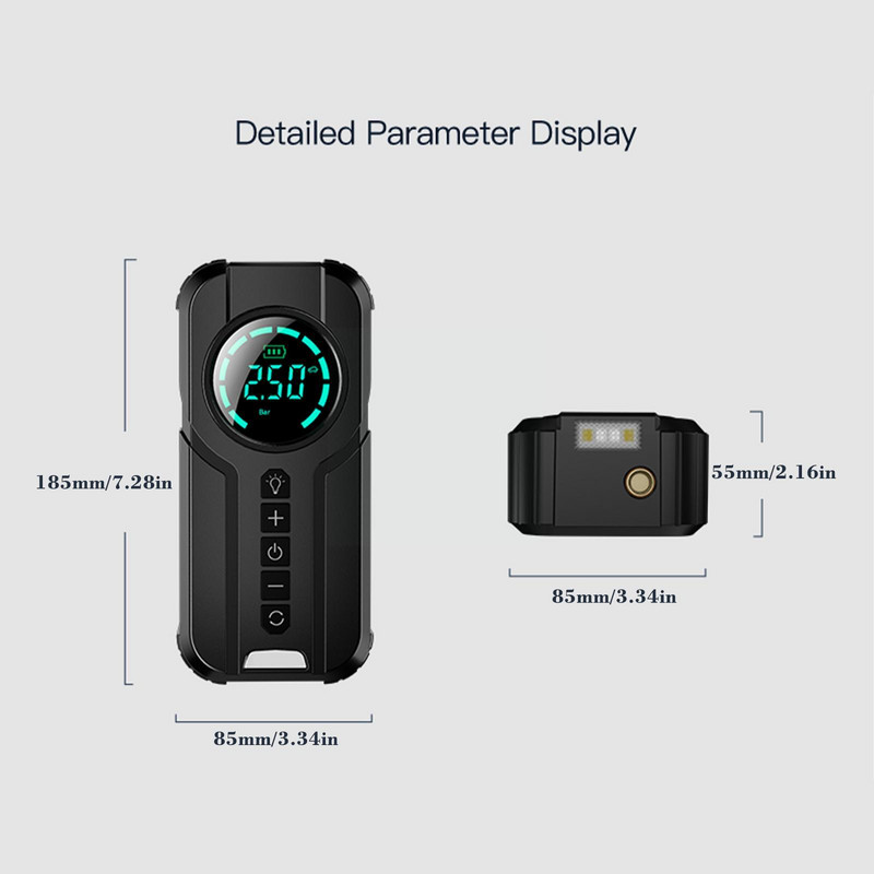 Zračni kompresor 12v Zračna pumpa bežična za automobile Prijenosna pumpa za napuhavanje guma Električni motocikli Pumpa za električna vozila T J0X9