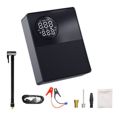 8800mAh Starter pentru mașină 4 în 1 Pompă Compresor de aer 1000A Dispozitiv de pornire Power Bank 12V Digital umflator anvelope 150PSI