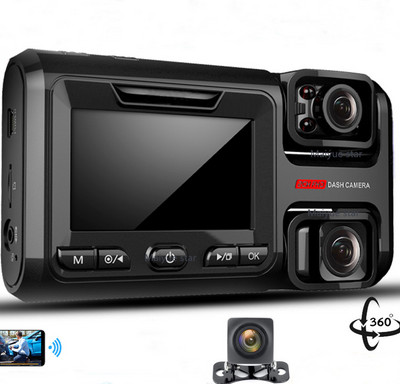 3-kanalni DVR za automobile 3 kamere 1080P kamera za automobil WiFi GPS ADAS Snimač za noćno gledanje Snimač za vožnju s dvije leće i stražnjim objektivom