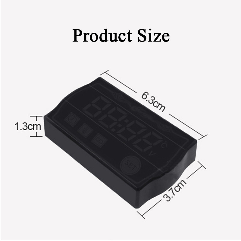 koso Motociclete RPM Timp temperatura apei Tensimetru Mini 5 în 1 LED Digital Display Quad metru