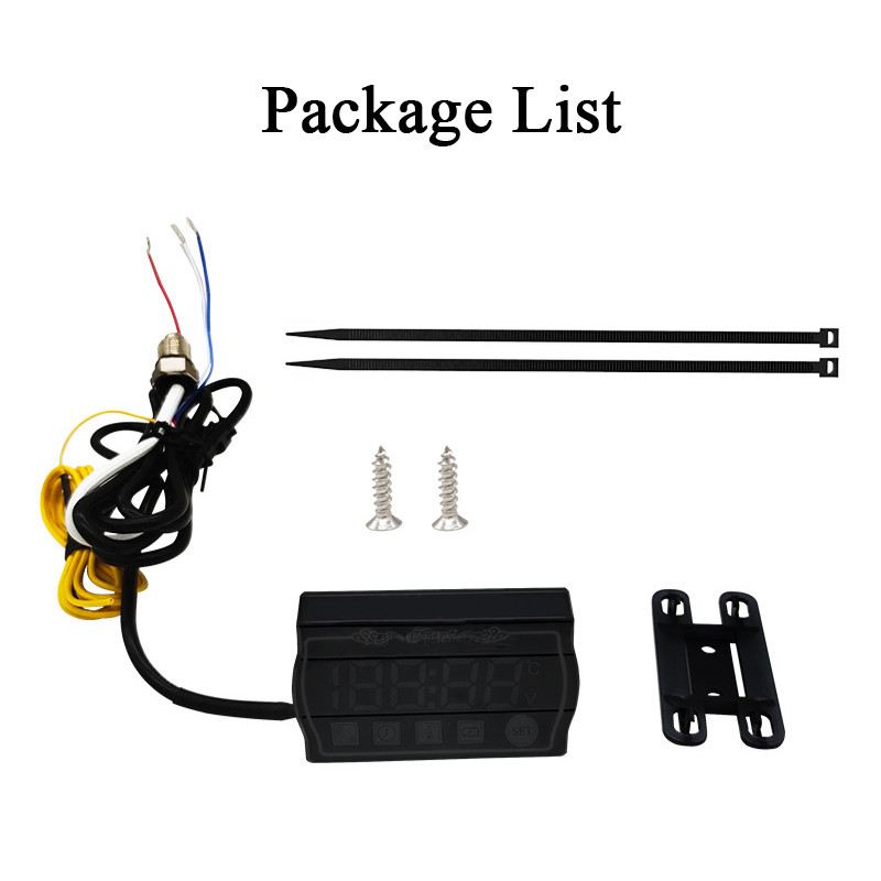 koso Motociclete RPM Timp temperatura apei Tensimetru Mini 5 în 1 LED Digital Display Quad metru