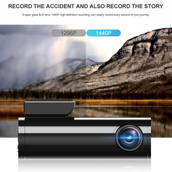 AZDOME BN03 1440P Night Vision Car Dash Cam Μπροστινή πίσω κάμερα Ανιχνευτής DVR με WiFi GPS HD Video Recorder Οθόνη στάθμευσης 24 ωρών