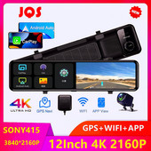 12-inčne kamere za automobil Dash Cam Carplay & Android Auto 4K 2160P Retrovizor Retrovizor Video snimanje WIFI Loop Record Telefon APLIKACIJA Auto DVR