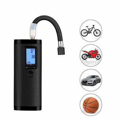 Gonflator electric pentru biciclete portabil 12V Compresor de aer pentru masina Pompa de aer pentru bicicleta Pompa pentru anvelope reincarcabila Anvelopa pentru masina Gonflabila