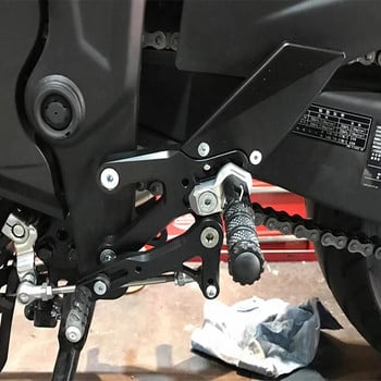 MTKRACING Για YAMAHA YZF-R3 YZF R3 2015-2021 Πίσω Σετ Ρυθμιζόμενο Πεντάλ Ύψος Ρυθμιζόμενες Πίσω Σετ Πόδι Ποδιακά Μοχλάκια Μετατόπισης Μοχλός Σετ φρένων