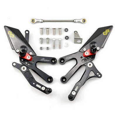 MTKRACING Za YAMAHA YZF-R3 YZF R3 2015-2021. Stražnji setovi Pojačana pedala Podesiva stražnja postavljanja Pegovi za noge Komplet kočnica ručice mjenjača